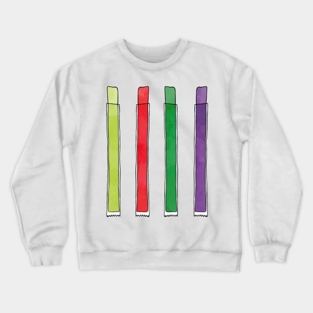 Ice Pop Summer Popsicle Crewneck Sweatshirt by murialbezanson